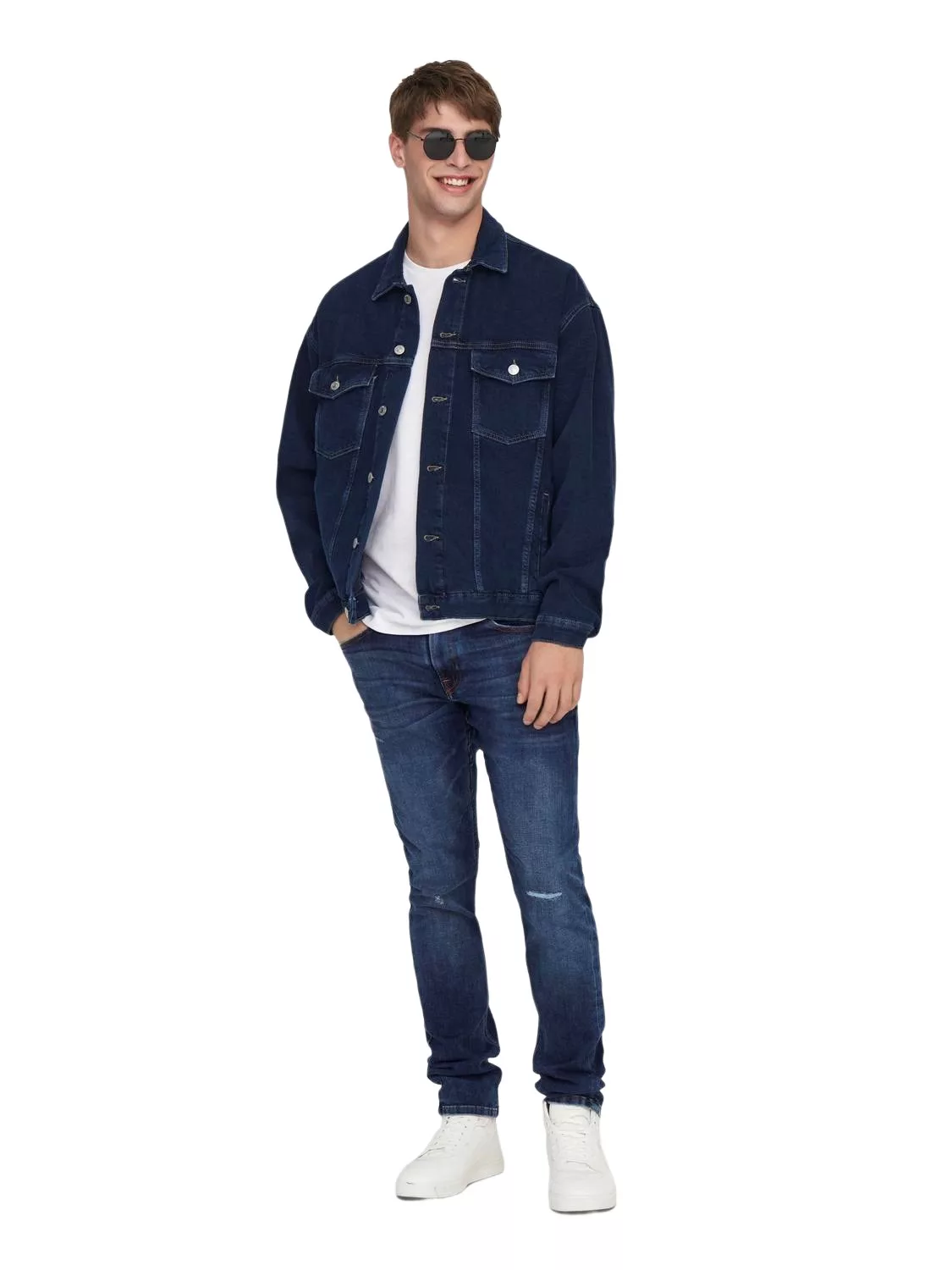 Only & Sons Herren Jeans ONSLOOM SLIM 4254 - Slim Fit - Blau - Dark Blue De günstig online kaufen