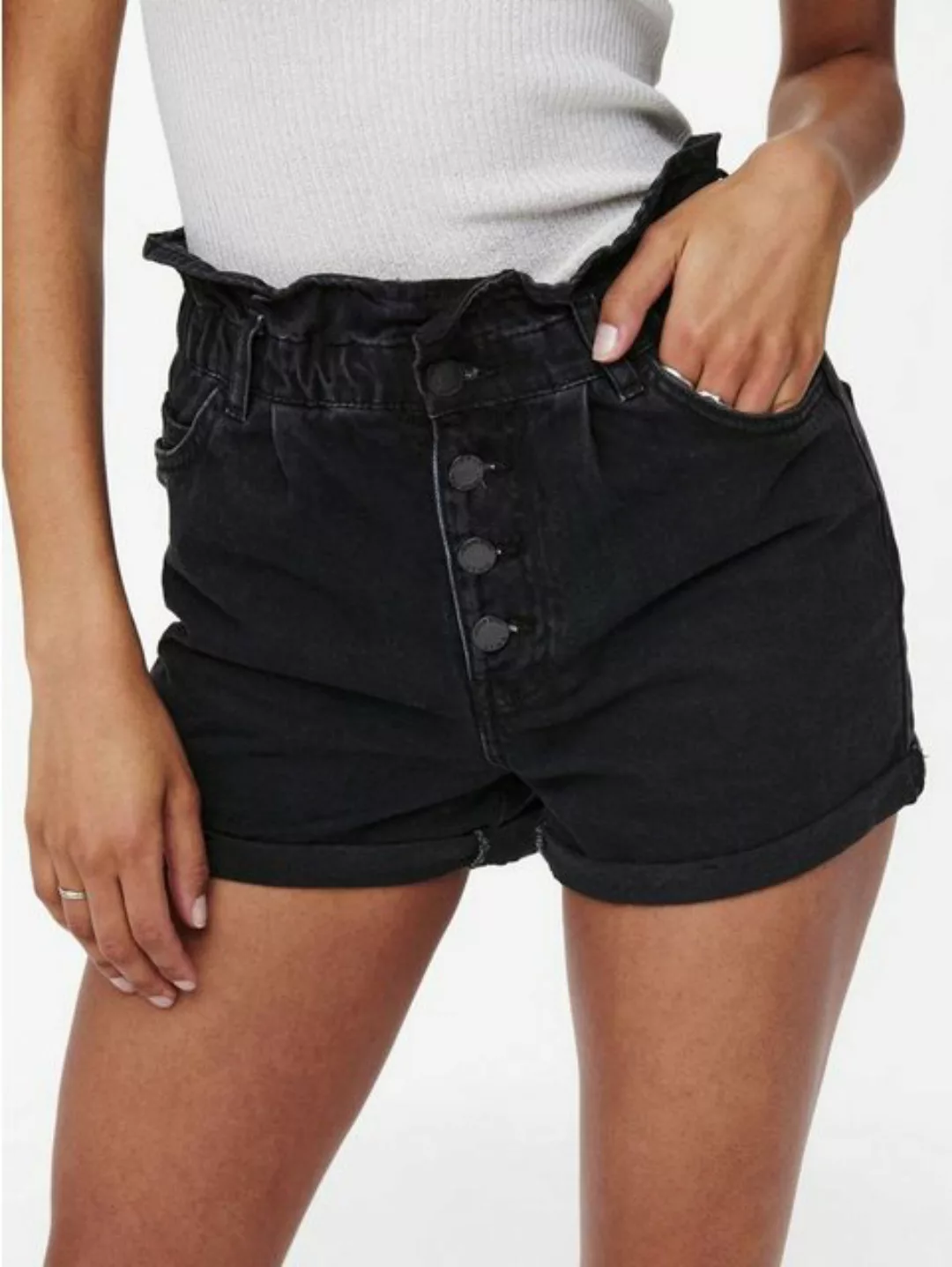 Only Damen Jeans Short ONLCUBA LIFE PAPERBAG günstig online kaufen