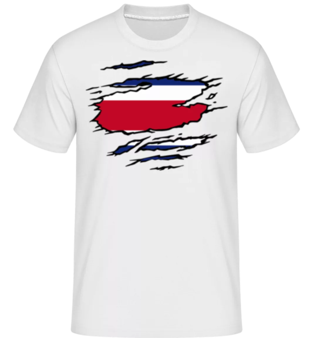 Ripped Flag Costa Rica · Shirtinator Männer T-Shirt günstig online kaufen