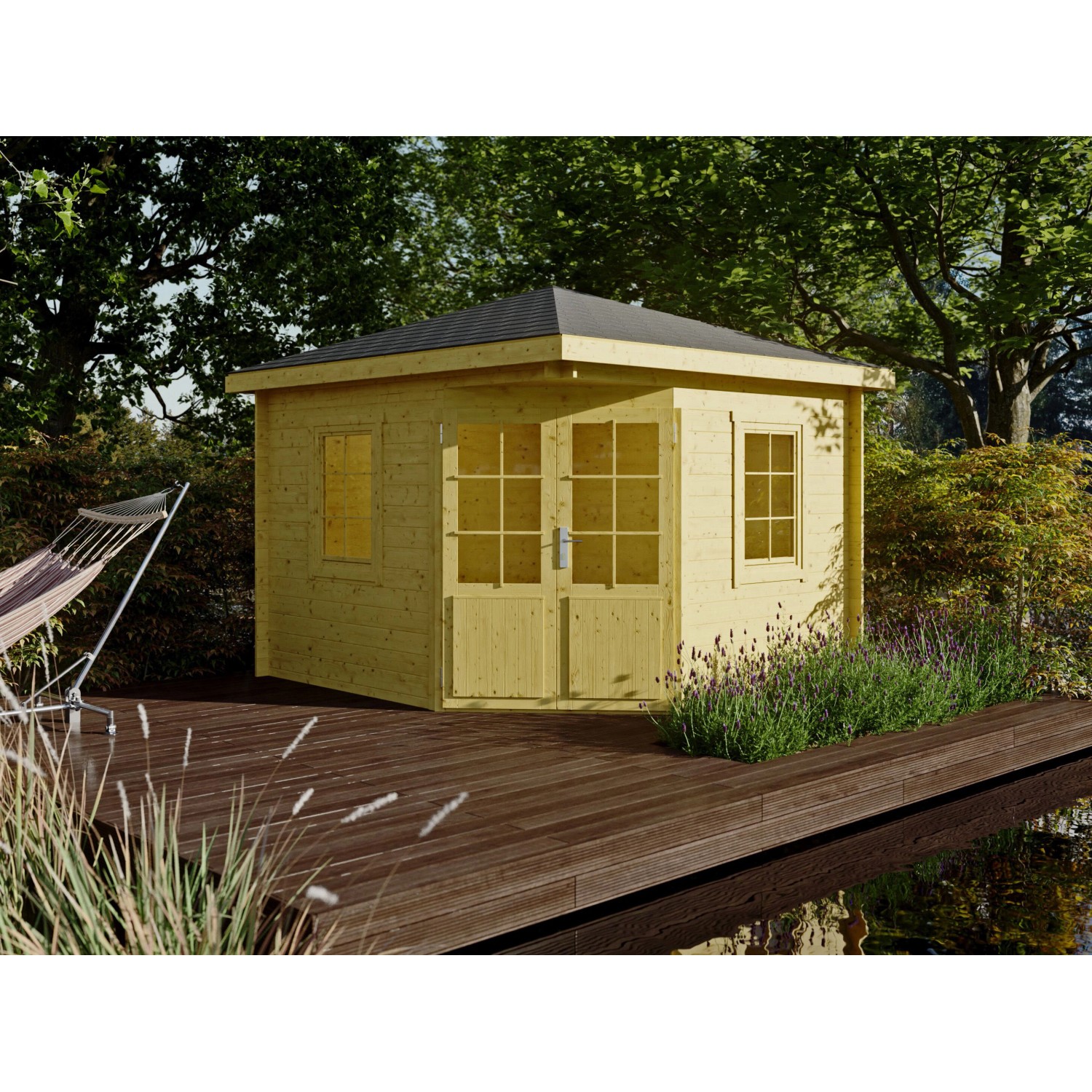Fjordholz 5-Eck Gartenhaus Modell Evelyn 3A Kiefer Imprägniert günstig online kaufen