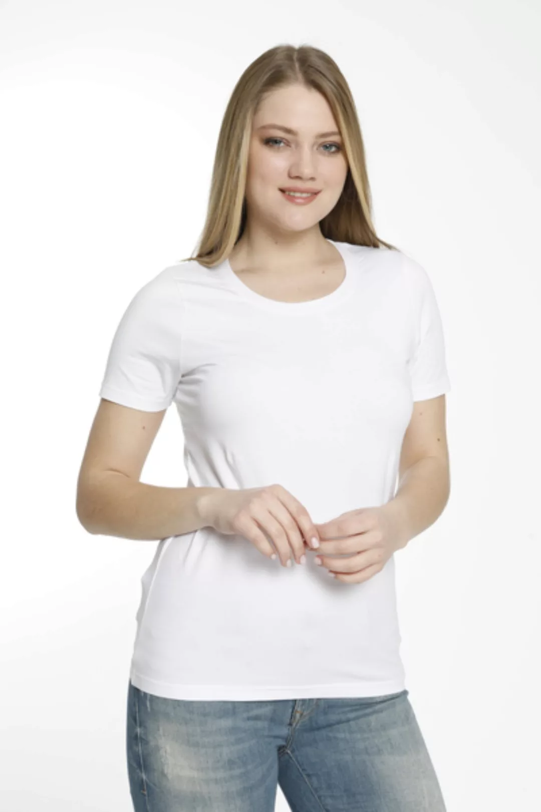 "3er Pack" Gots Zertifizierte Biobaumwolle Damen T-shirt günstig online kaufen