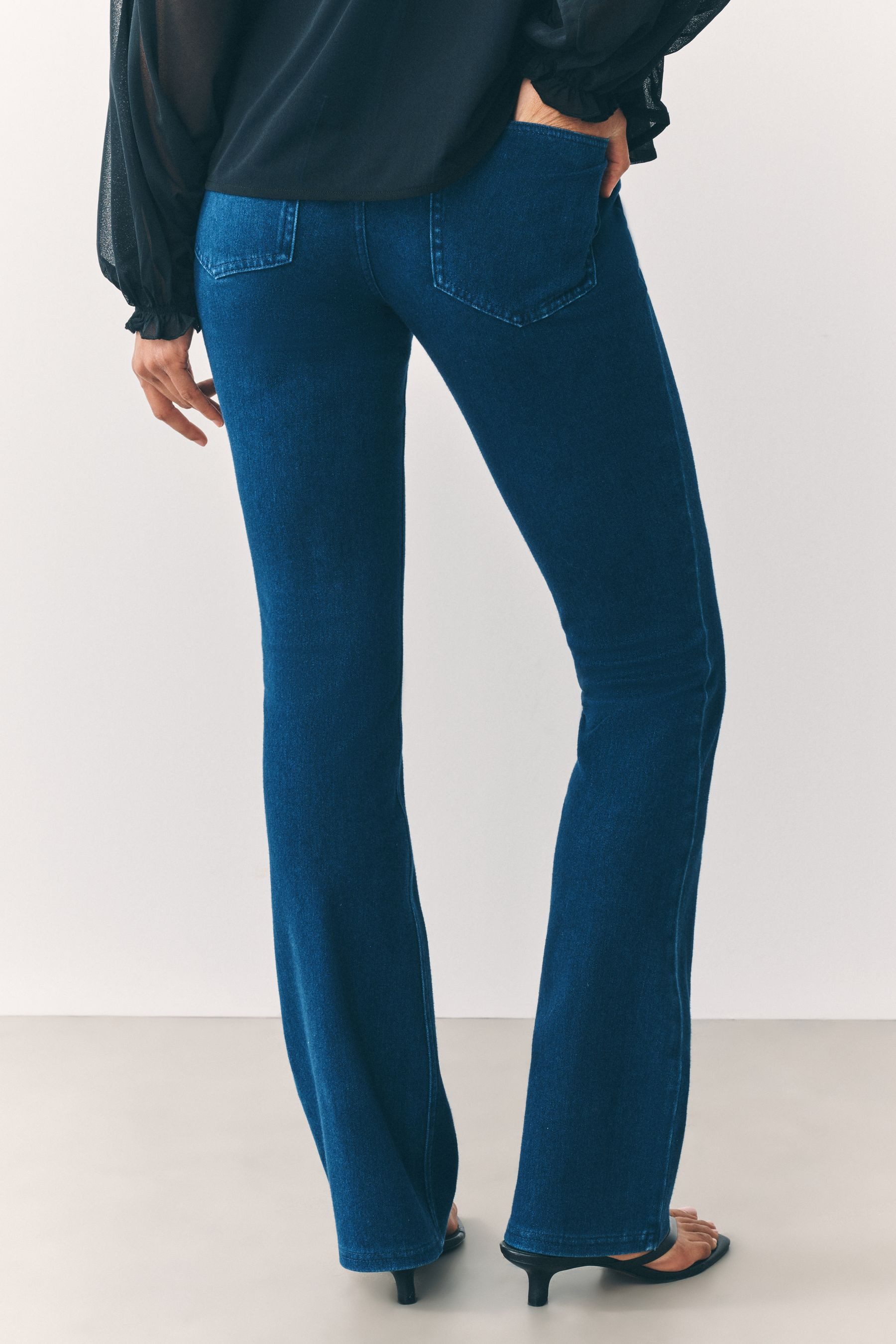 Next Jeansleggings Bootcut-Leggings aus Jersey-Denim, Kurzgröße günstig online kaufen