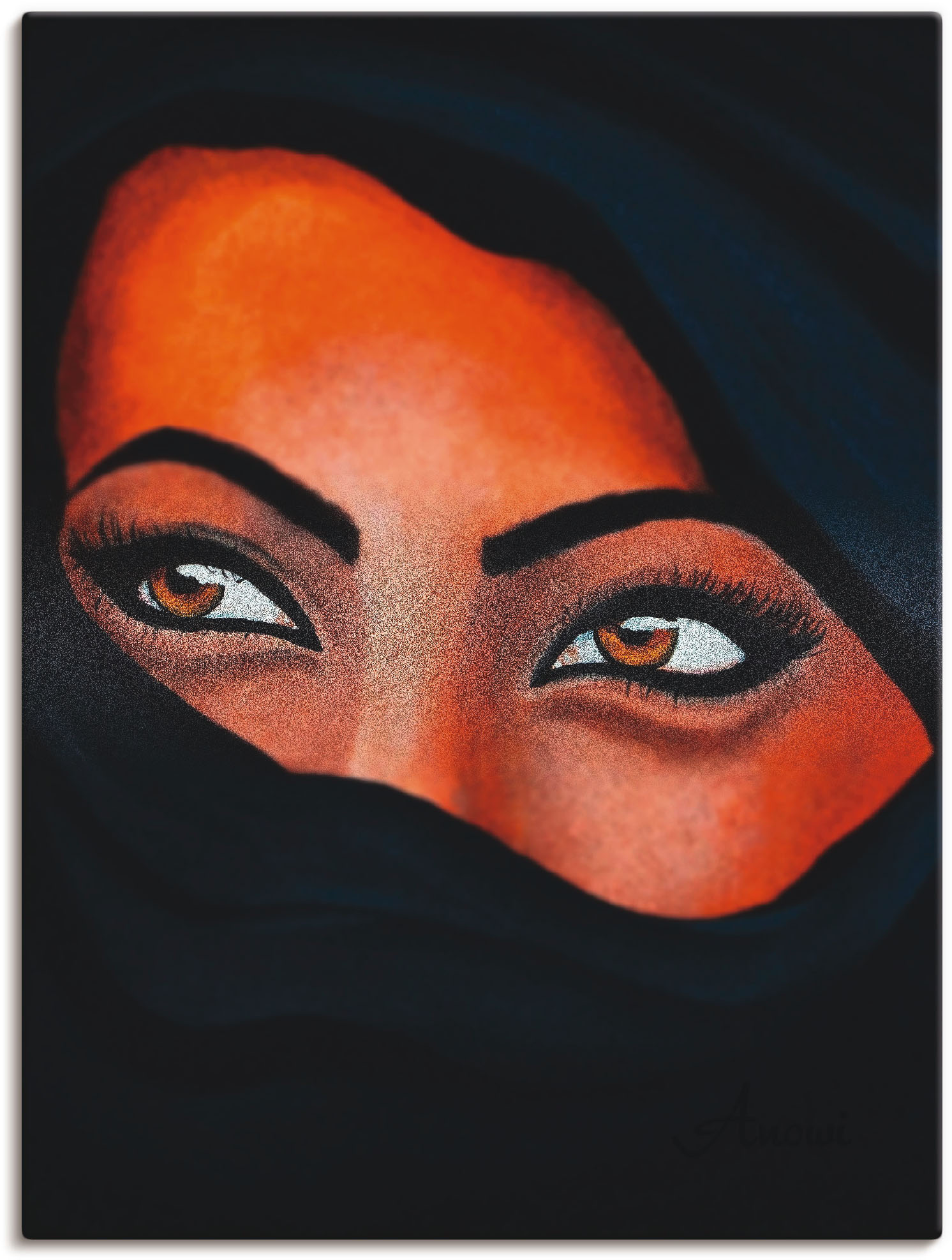 Artland Wandbild "Tuareg - Der Sand auf deiner Haut", Frau, (1 St.), als Le günstig online kaufen