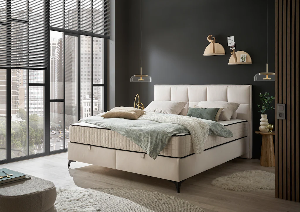 ED EXCITING DESIGN Boxbett "Monroe inkl. Bettkasten, erhältlich in den Brei günstig online kaufen