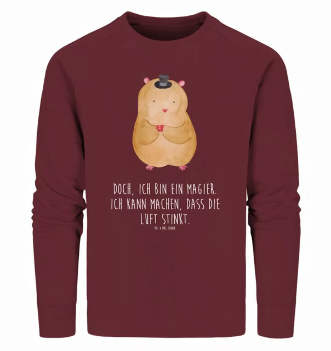 Mr. & Mrs. Panda Longpullover Größe L Hamster Hut - Burgundy - Geschenk, Ti günstig online kaufen