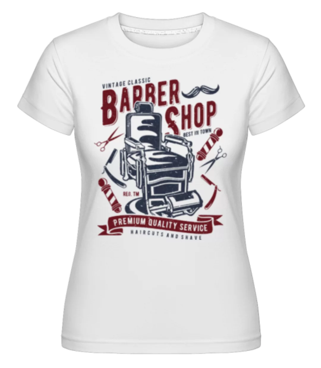 Vintage Barber Shop · Shirtinator Frauen T-Shirt günstig online kaufen