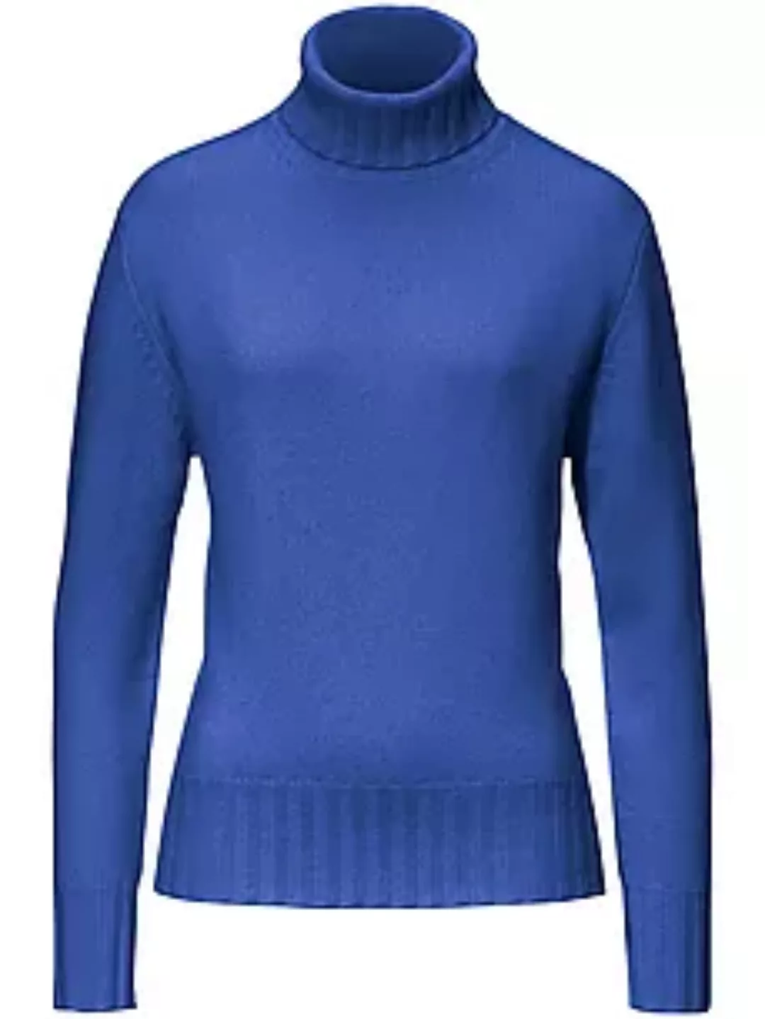 Pullover aus 100% Premium-Kaschmir Peter Hahn Cashmere blau günstig online kaufen