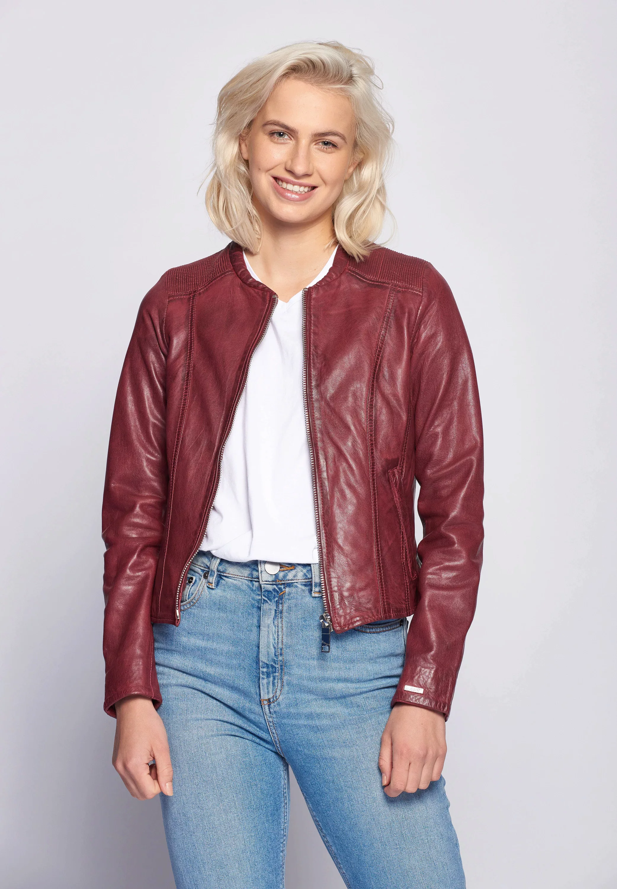 Maze Lederjacke "Smaragd" günstig online kaufen