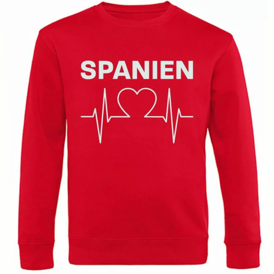multifanshop Sweatshirt Spanien - Herzschlag - Pullover günstig online kaufen