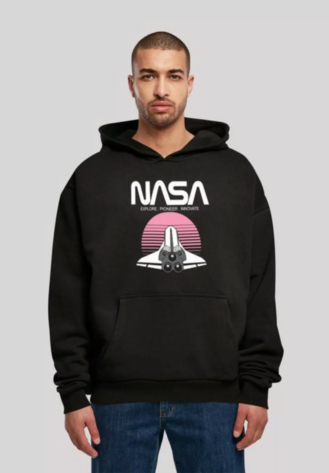 F4NT4STIC Sweatshirt Premium NASA Space Shuttle Sunset Oversize Print günstig online kaufen