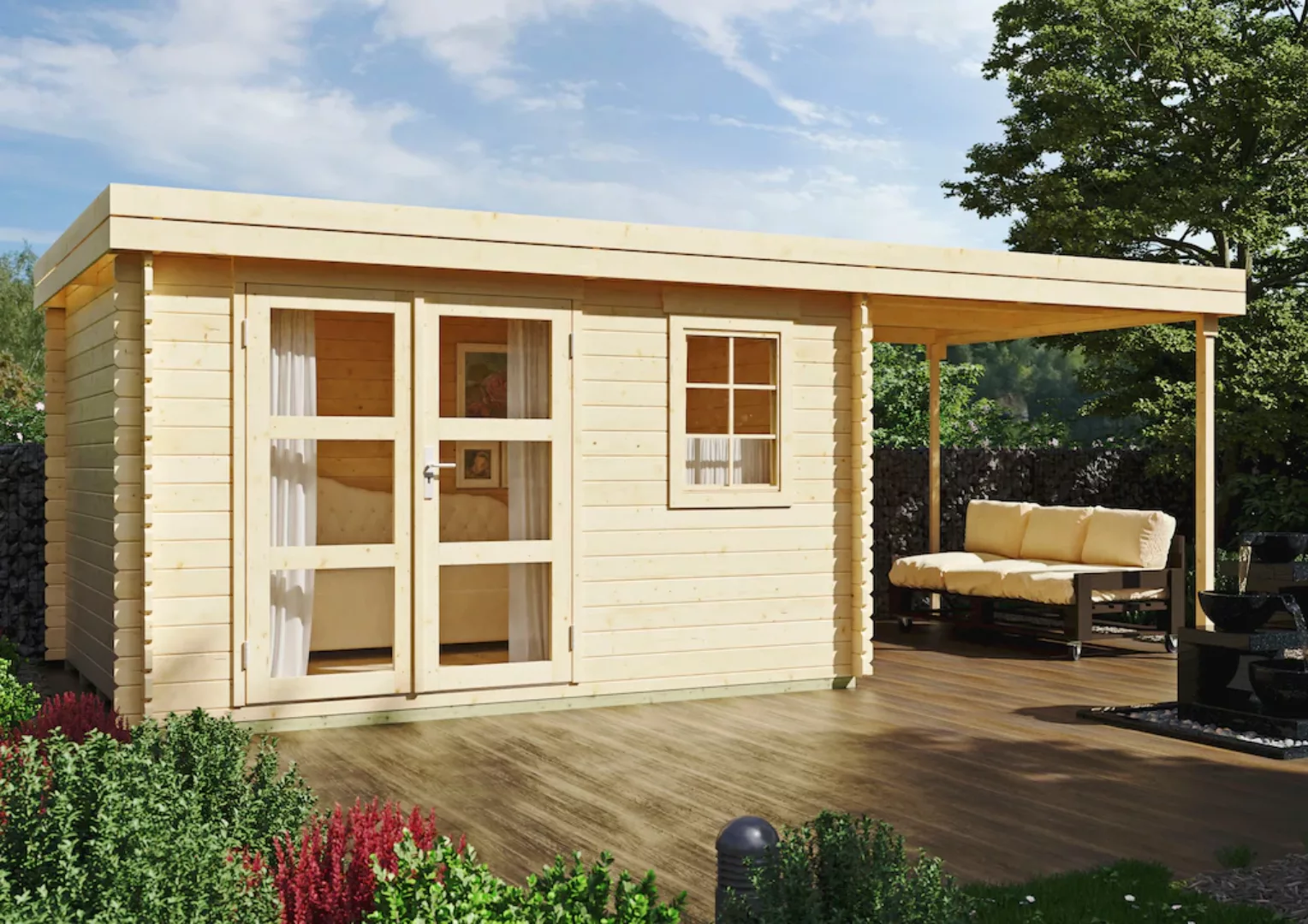 Kiehn-Holz Gartenhaus "Eibsee", aus naturbelassenem Fichtenholz günstig online kaufen