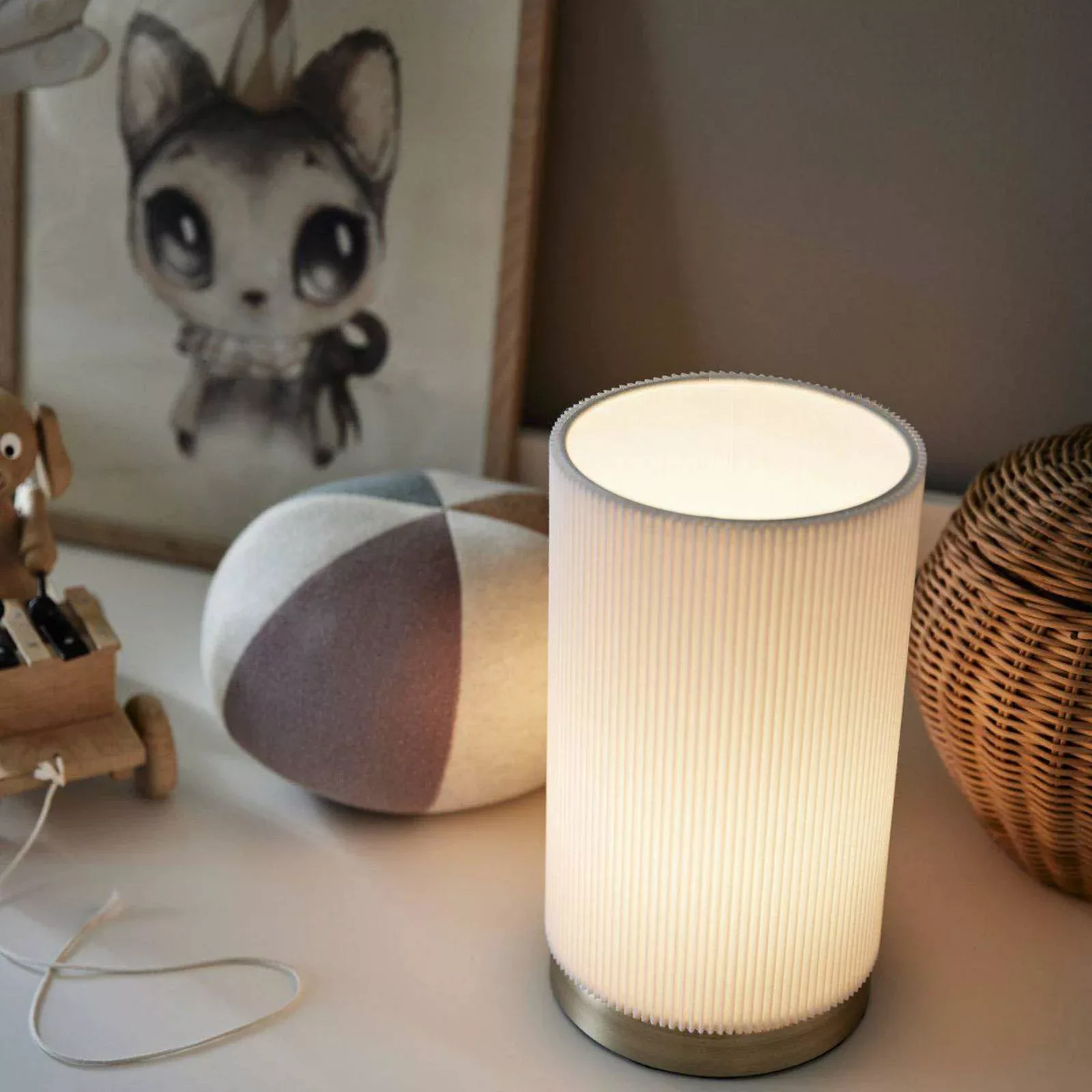 PR Home Tischleuchte Dora, weiß, Höhe 25 cm günstig online kaufen