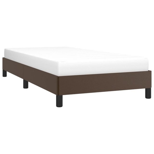 vidaXL Bett Bettgestell Braun 90x190 cm Kunstleder günstig online kaufen