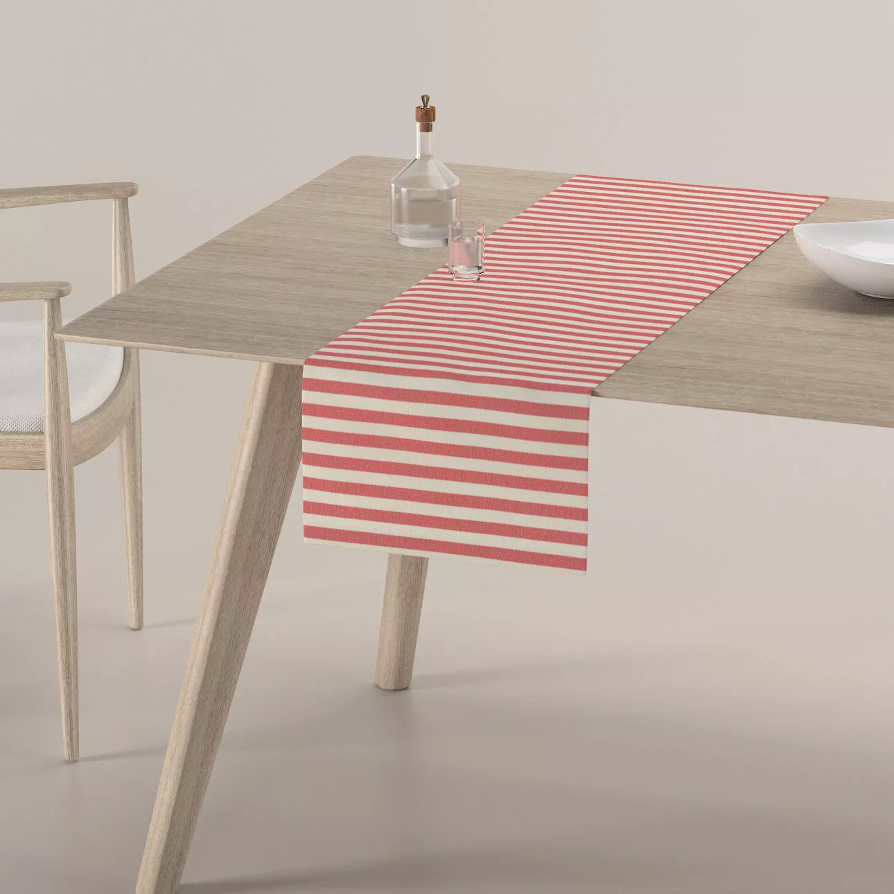 Tischläufer, rot-ecru , 40 x 130 cm, Quadro (136-17) günstig online kaufen