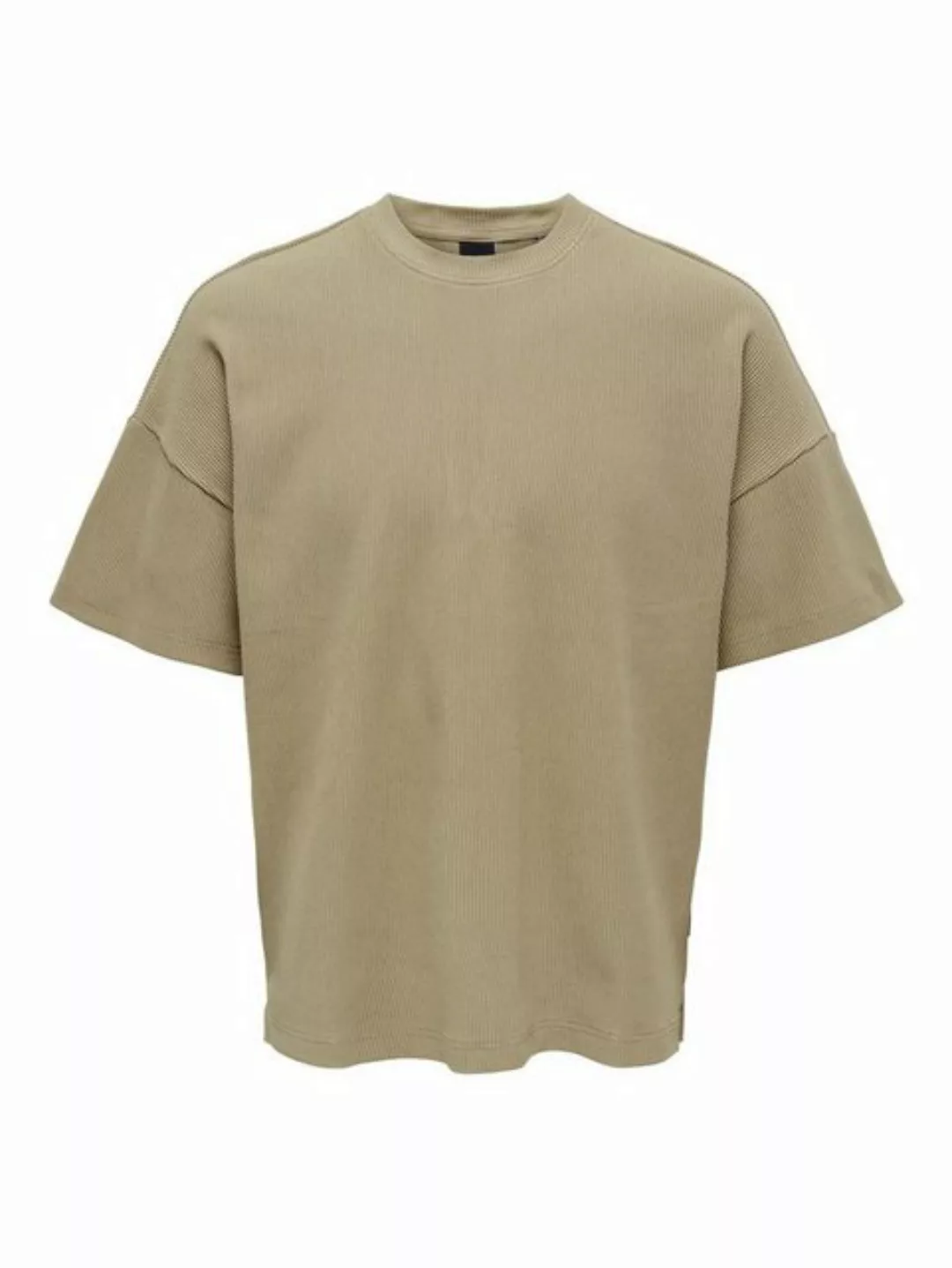 ONLY & SONS T-Shirt Weites Rundhals T-Shirt Kurzarm Basic Shirt ONSBERKELEY günstig online kaufen