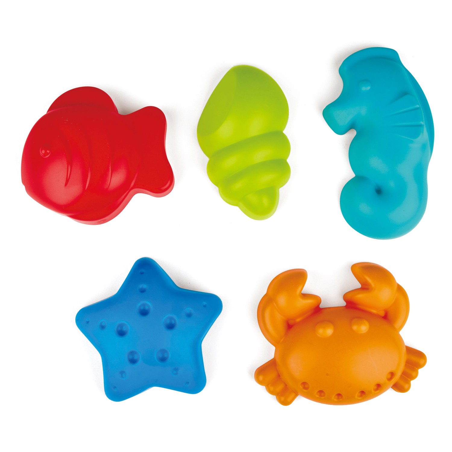 Hape Sandspielzeug Meerestiere-Förmchen Kunststoff 5-teilig Mehrfarbig günstig online kaufen