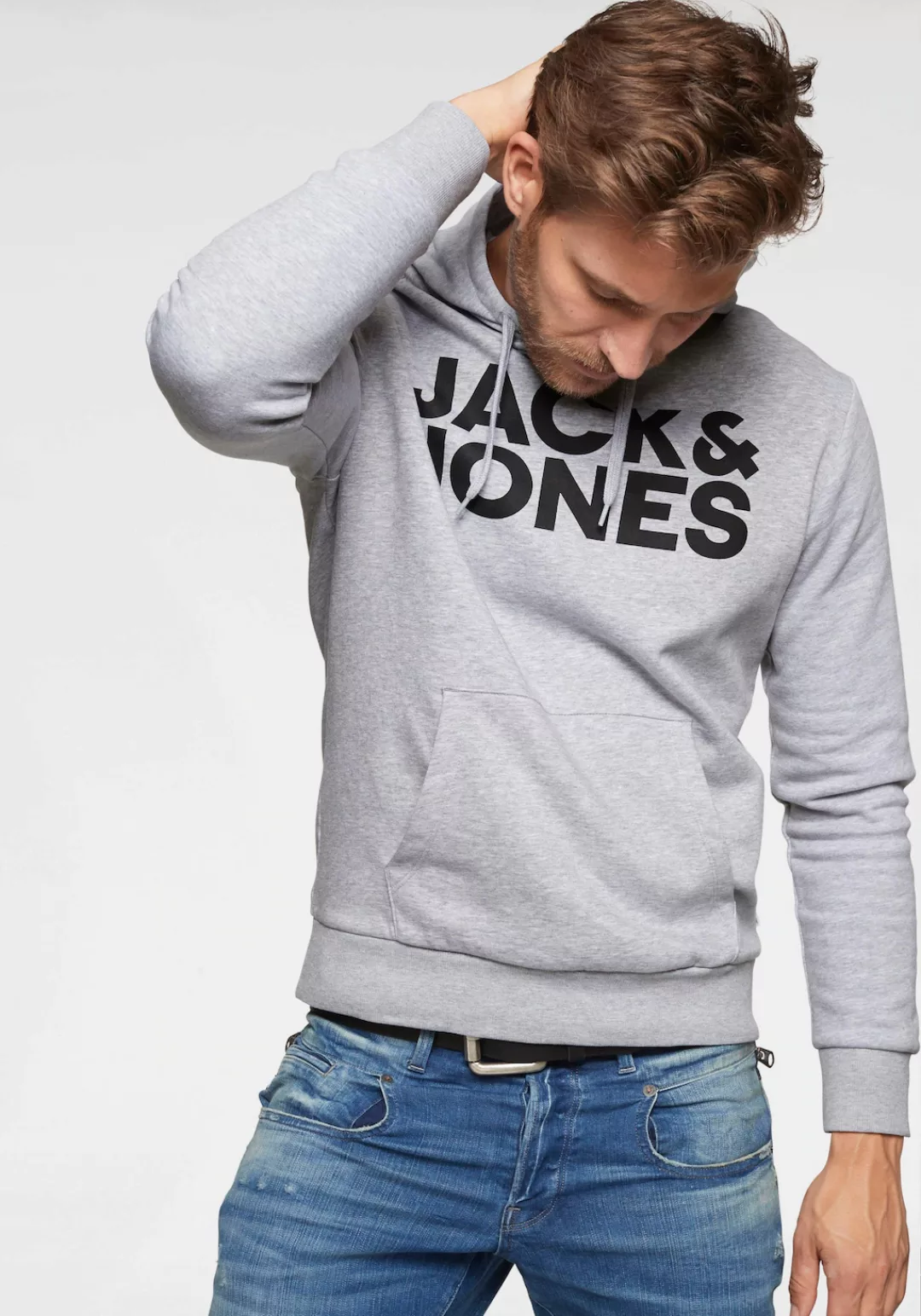 Jack & Jones Kapuzensweatshirt CORP Logo Hoodie mit Logoprint günstig online kaufen