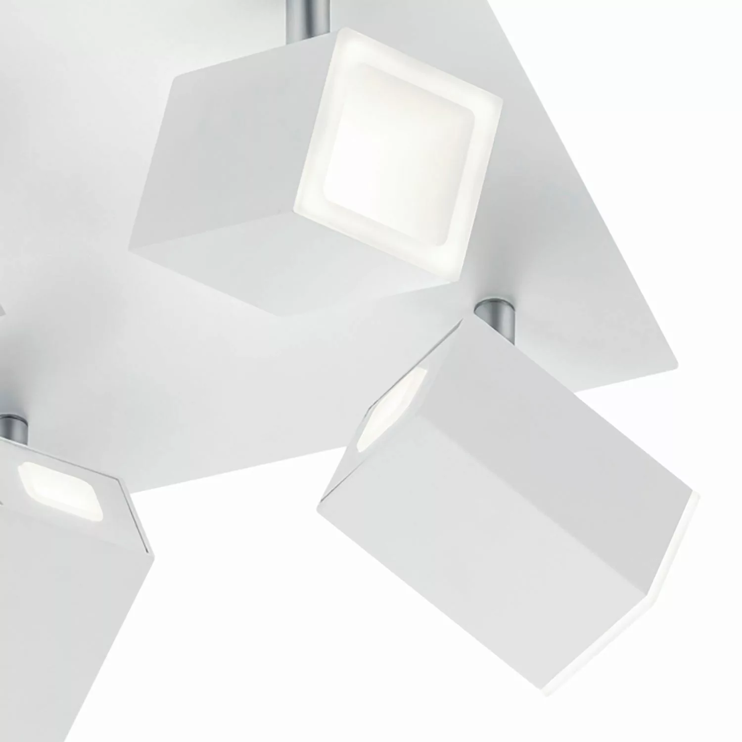 home24 Trio LED-Strahler Lagos Eisen Schwarz 25x16x25 cm (BxHxT) Dimmbar 4- günstig online kaufen