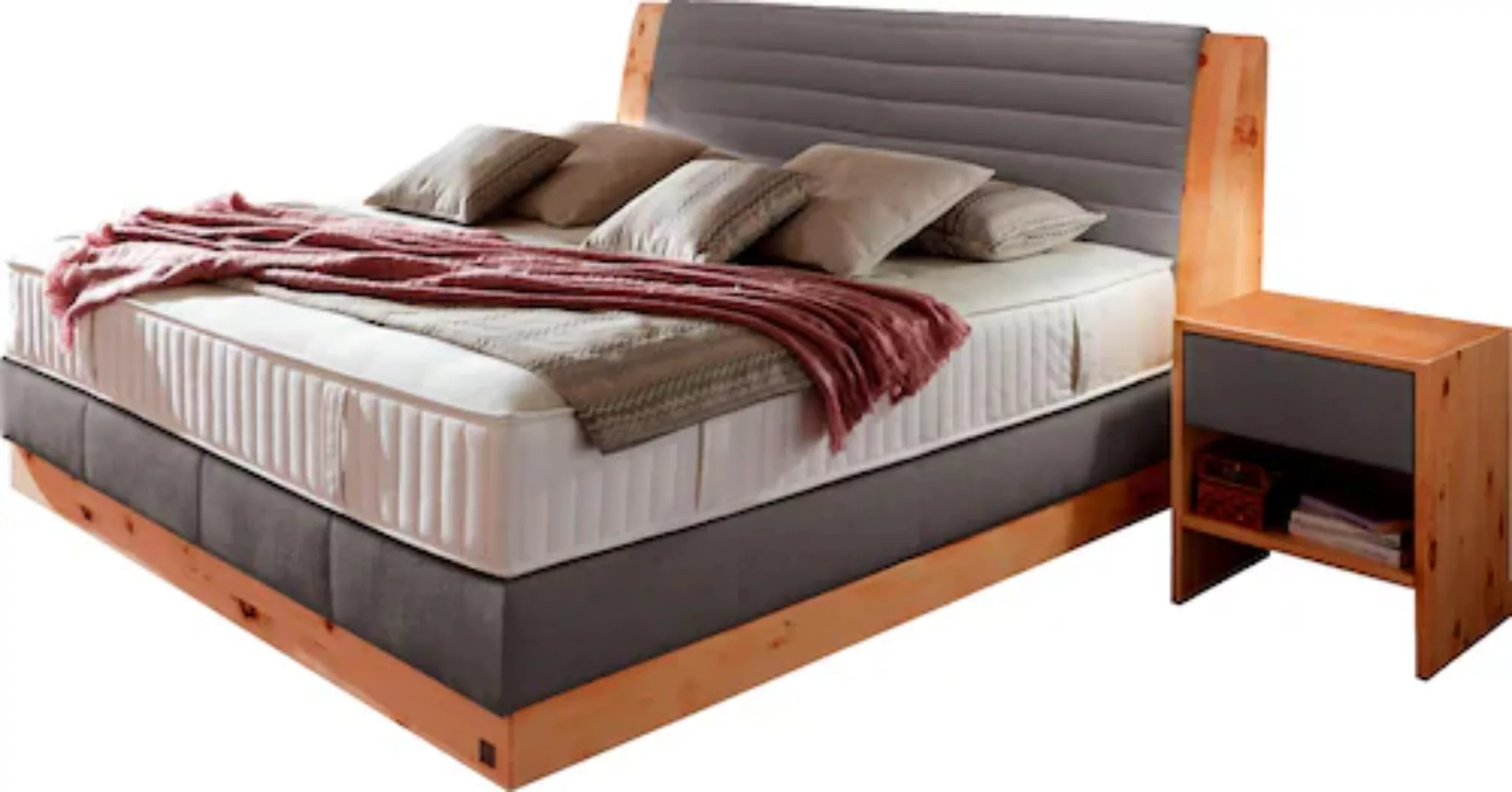 alina Boxspringbett »Chalet«, Grand Comfort TF 1000 PM, Zirbenholz natur ge günstig online kaufen