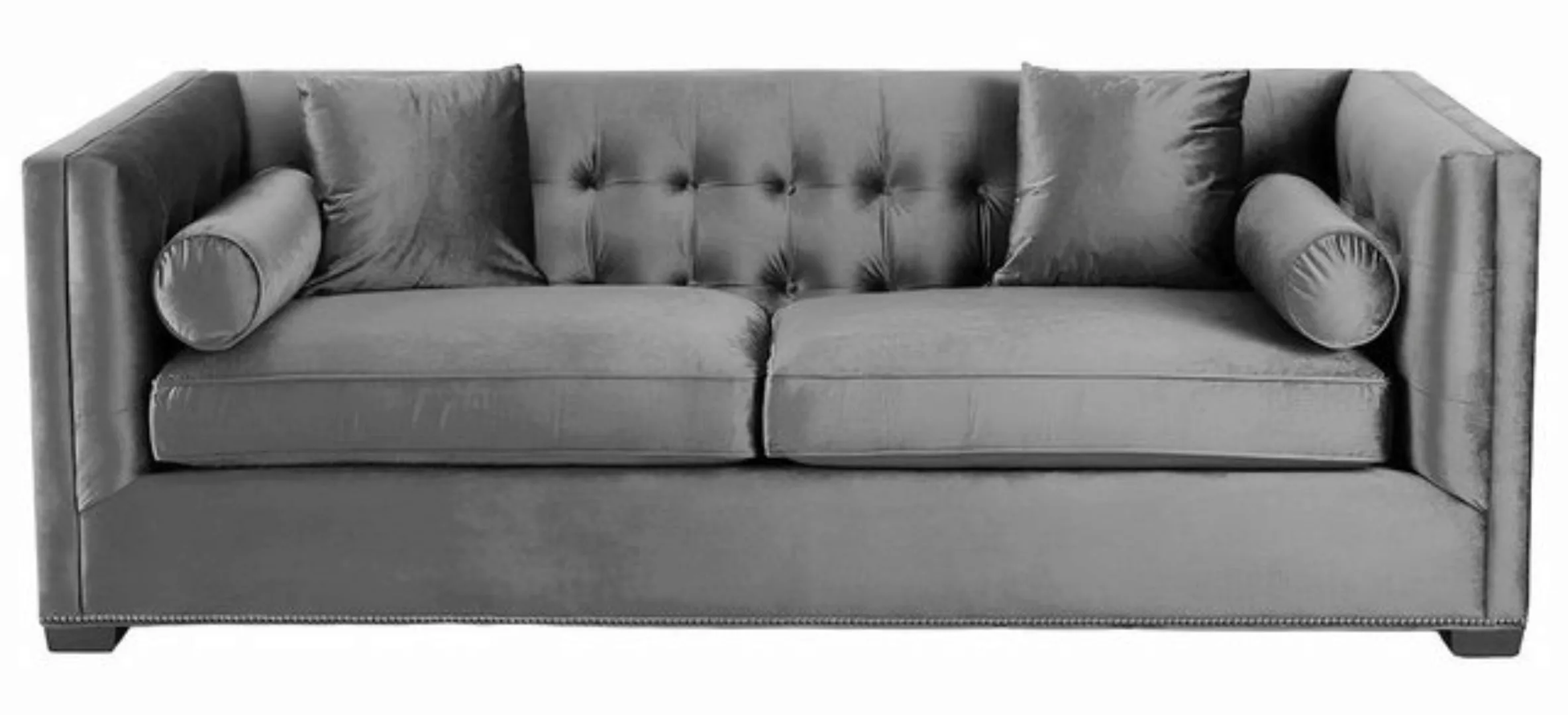 Xlmoebel Sofa Graue Stoff-Dreisitzer im Wohnzimmer-Design mit Polsterung un günstig online kaufen