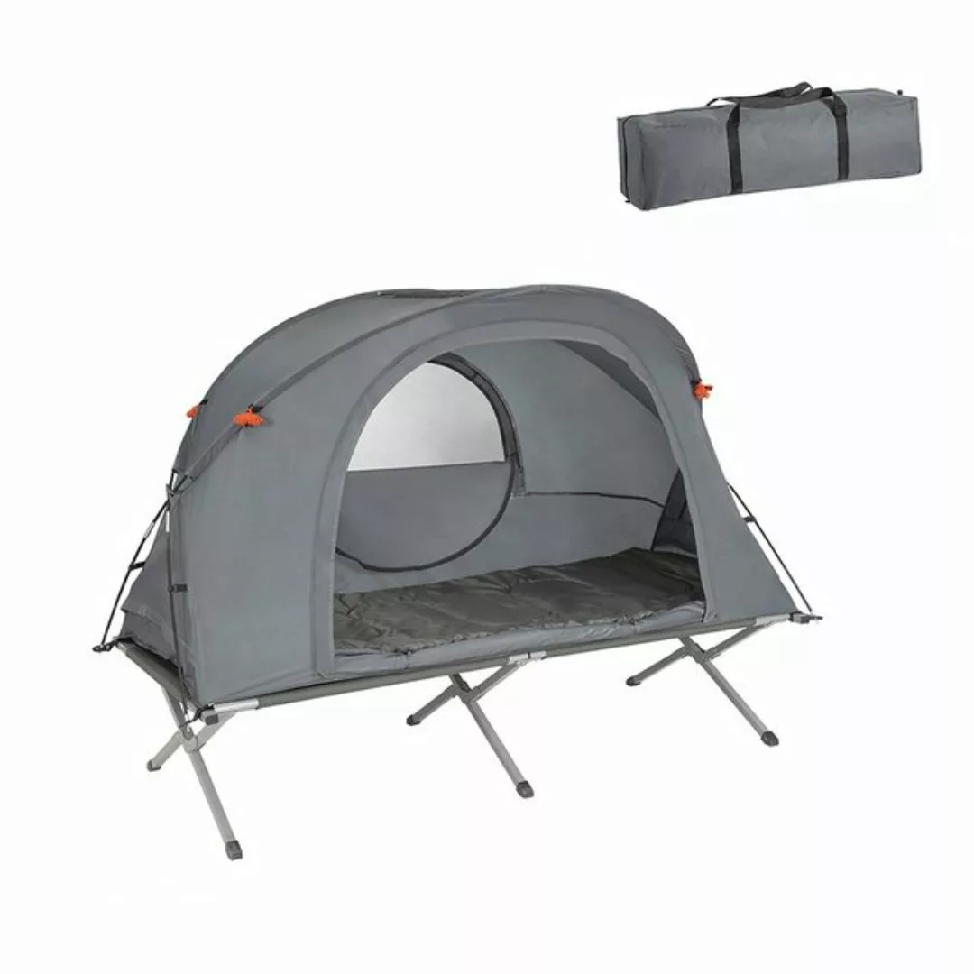 SoBuy Feldbett OGS60 mit Zelt 4in1-Zelt mit Campingliege Schlafsack Wurfzel günstig online kaufen