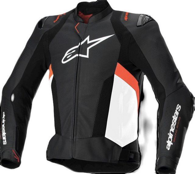 Alpinestars Motorradjacke Missile V3 Airflow perforierte Motorrad Lederjack günstig online kaufen