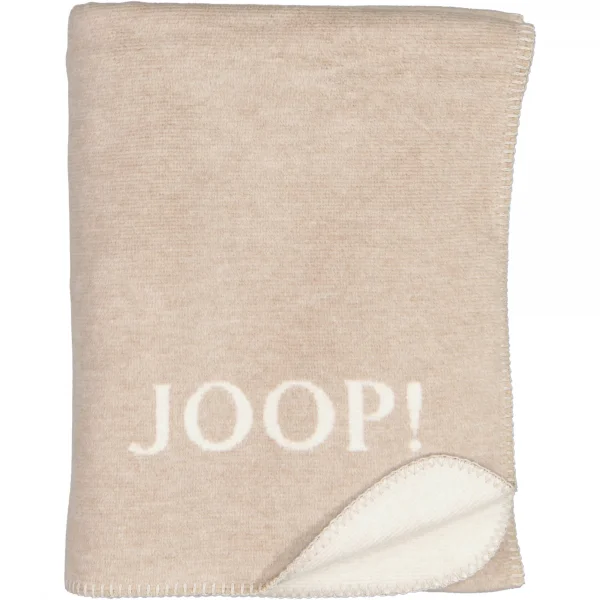 JOOP! Wohndecke Melange-Doubleface - Größe: 150x200 cm - Farbe: Sand-Natur günstig online kaufen