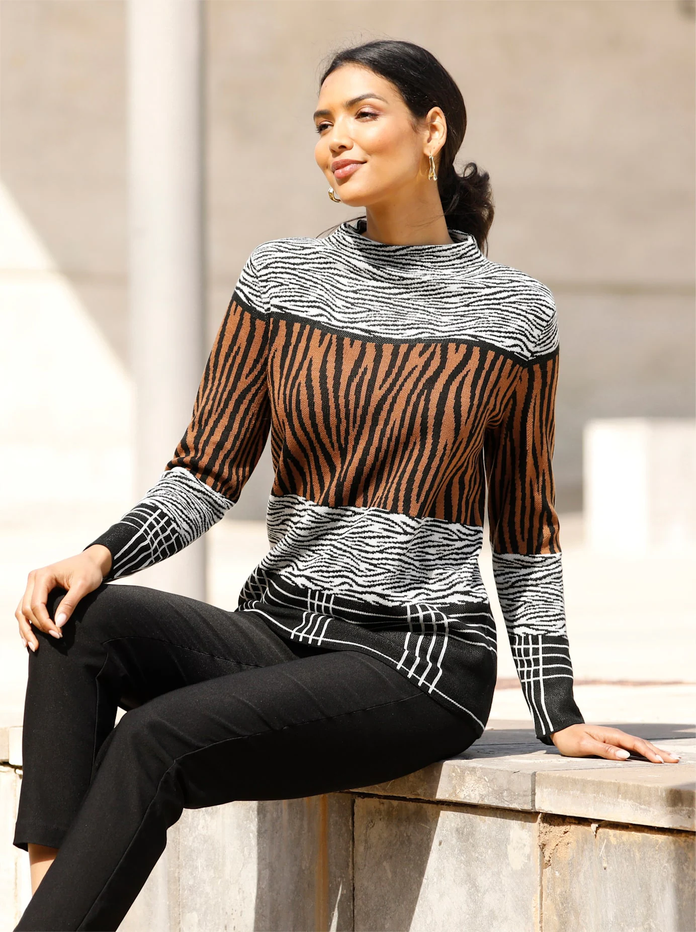 Classic Basics Jacquardpullover "Jacquard-Pullover" günstig online kaufen
