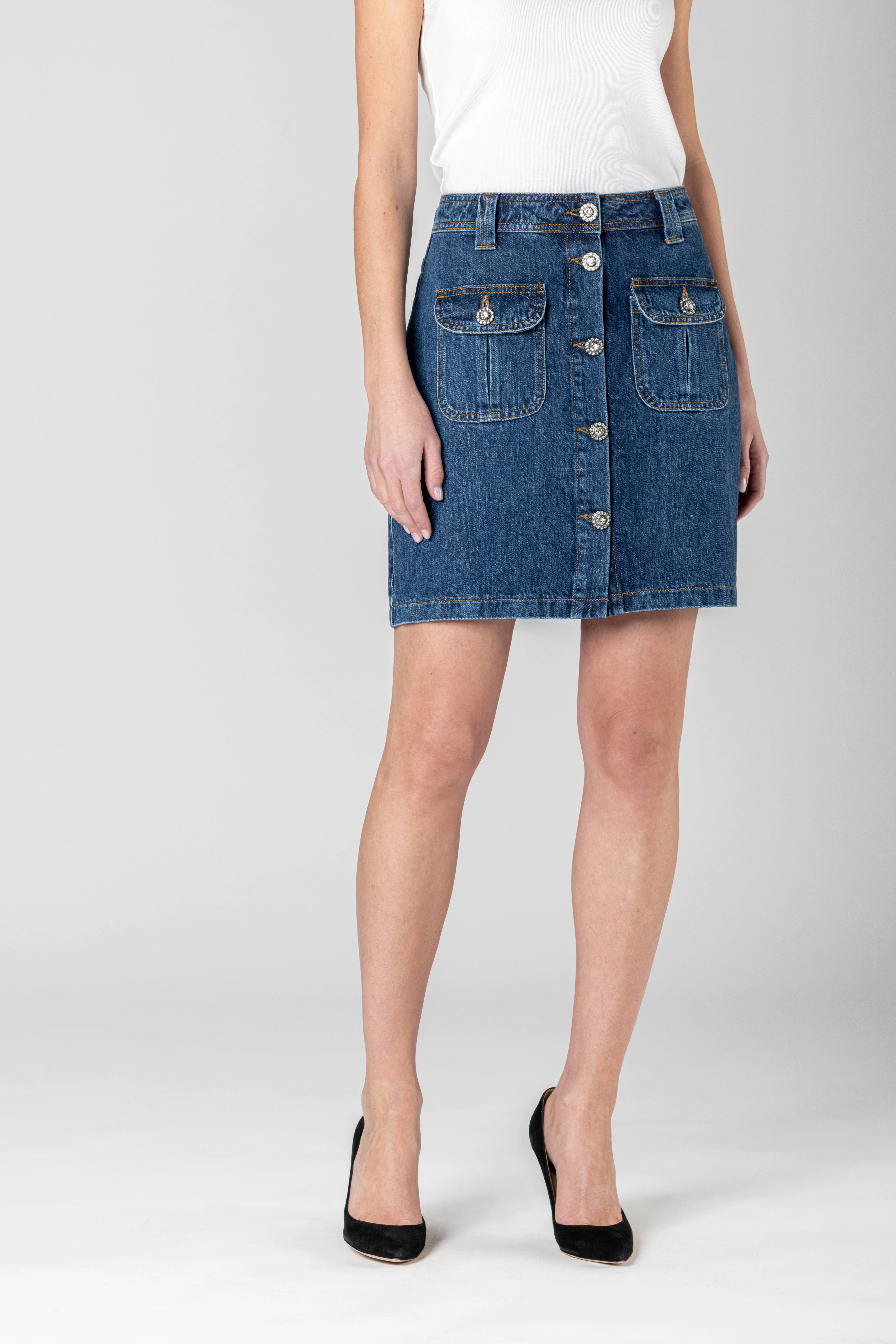 Joop Jeans Jeansrock "Rosa", Mit Gürtelschlaufen günstig online kaufen