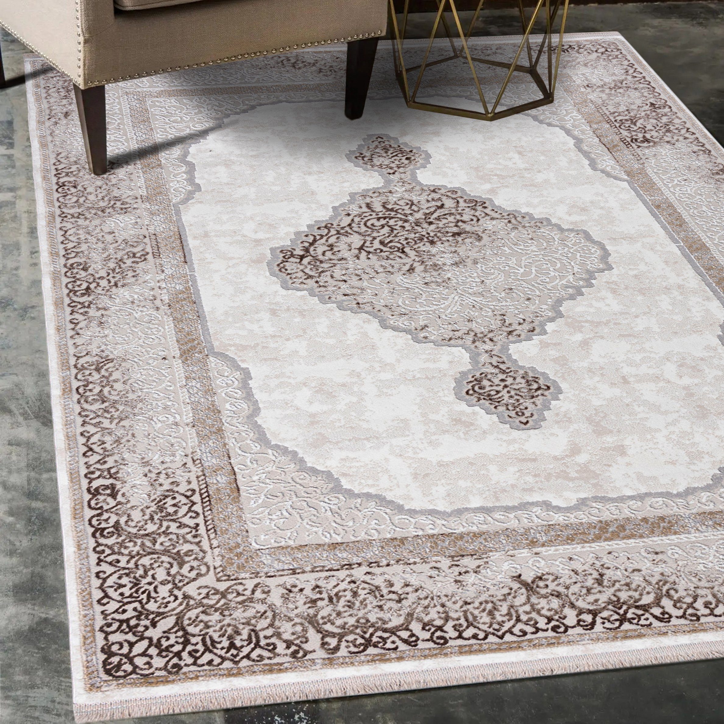 Mazovia Orientteppich Orientalisch Teppich mit Fransen, günstig online kaufen