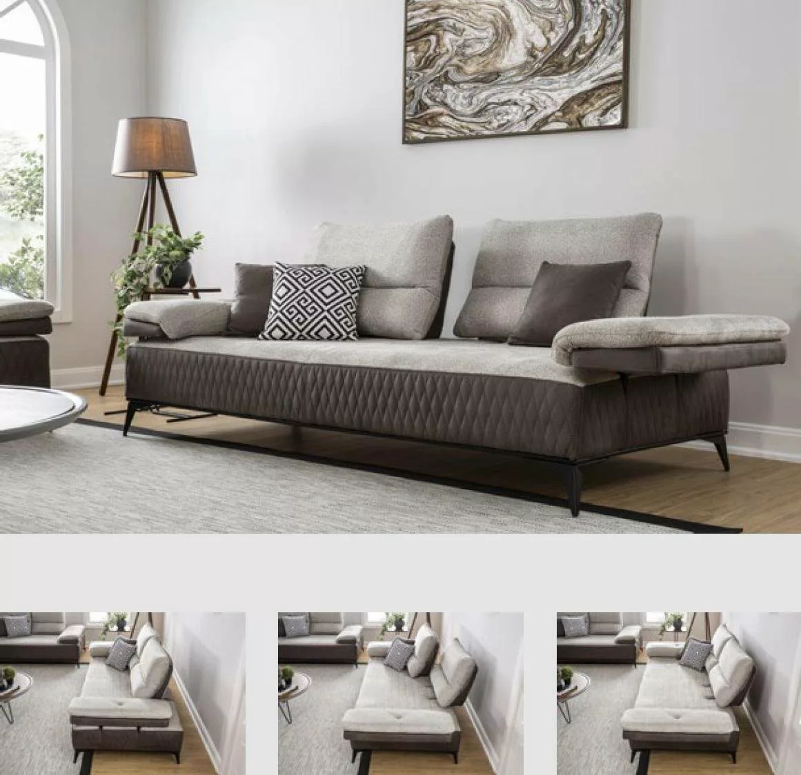JVmoebel 3-Sitzer Dreisitzer Moderne Couch Möbel Grau Couchen Klassische So günstig online kaufen