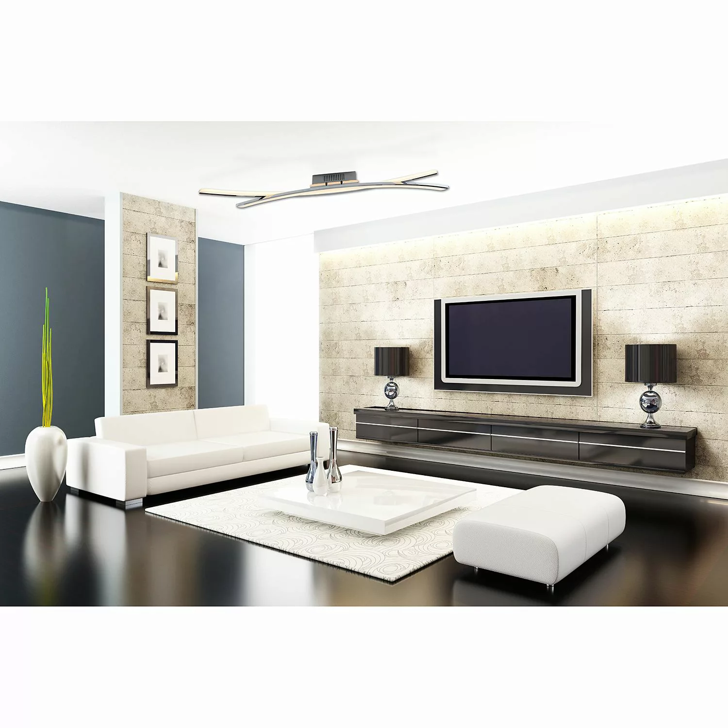 home24 LED-Deckenleuchte Theo günstig online kaufen