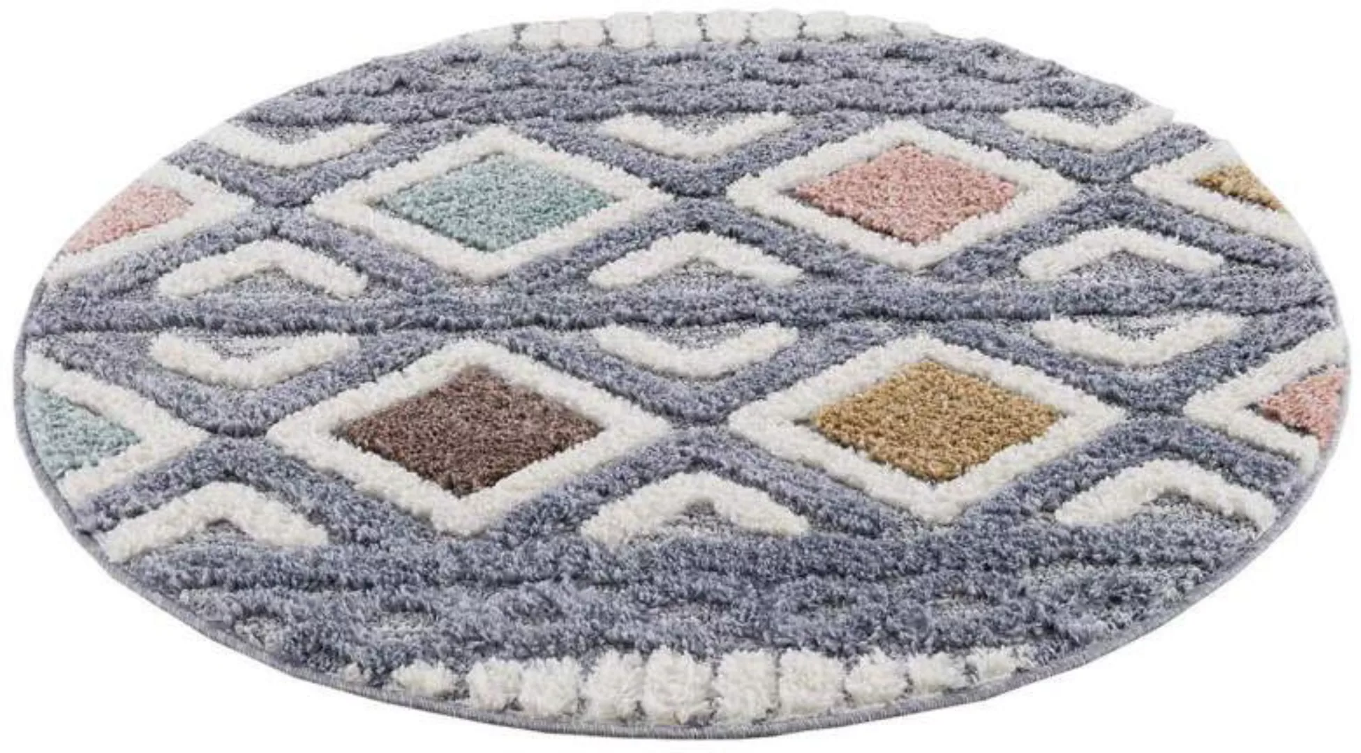 Carpet City Teppich »Focus 3382«, rund, 20 mm Höhe, Boho-Teppich, besonders günstig online kaufen