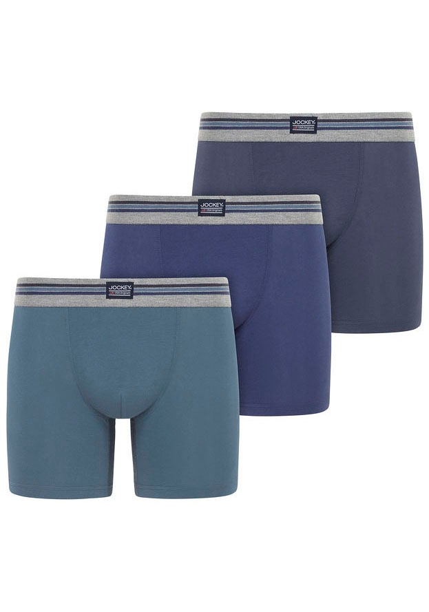 Jockey Trunk "Cotton Stretch Boxer Trunk", (3er Pack), Mittlere Bundhöhe, l günstig online kaufen