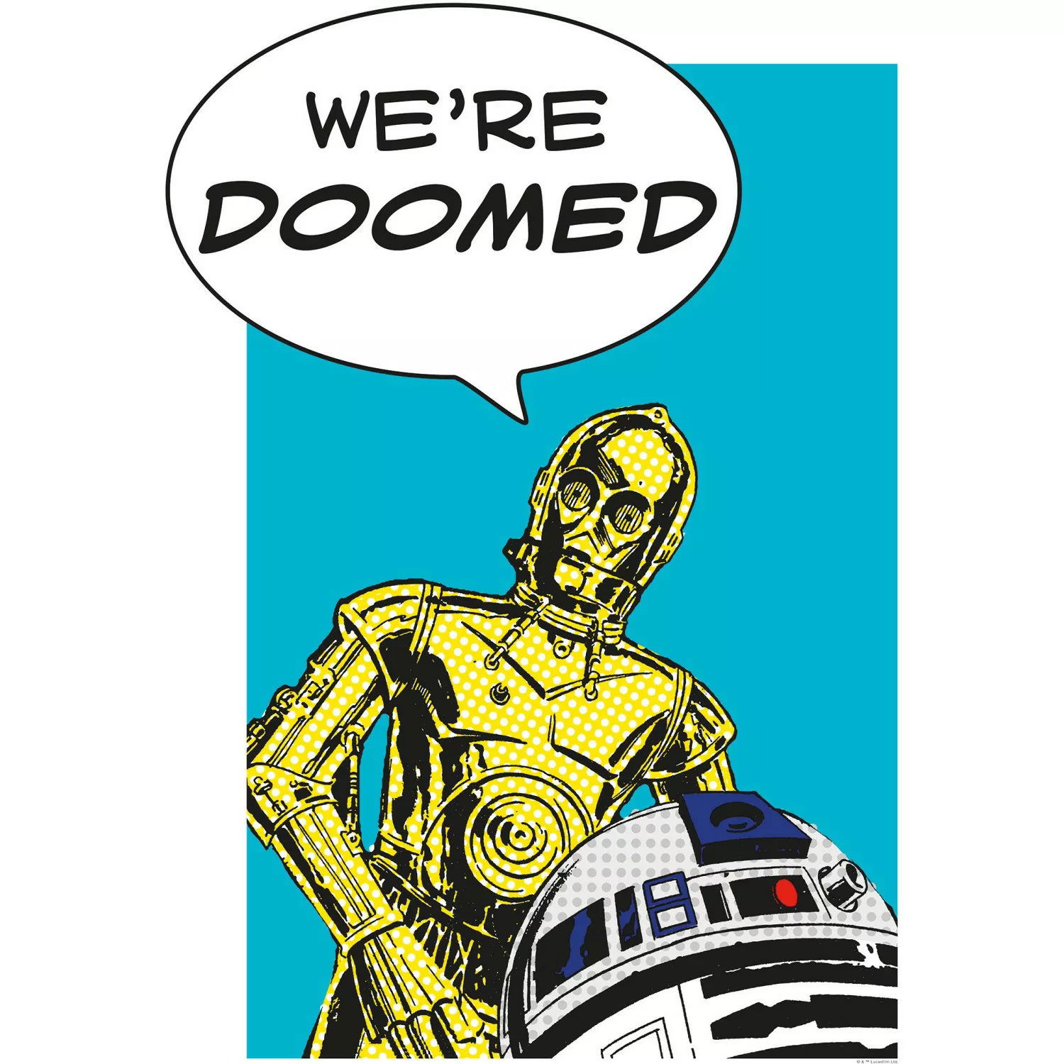 Komar Wandbild Star Wars Droids 50 x 70 cm günstig online kaufen