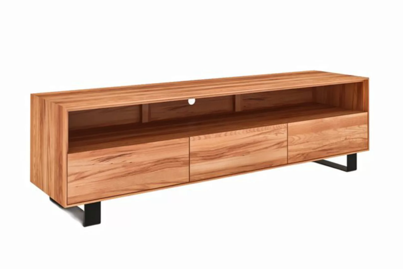 byoak TV-Schrank STEEL aus Massivholz, Naturgeölt günstig online kaufen