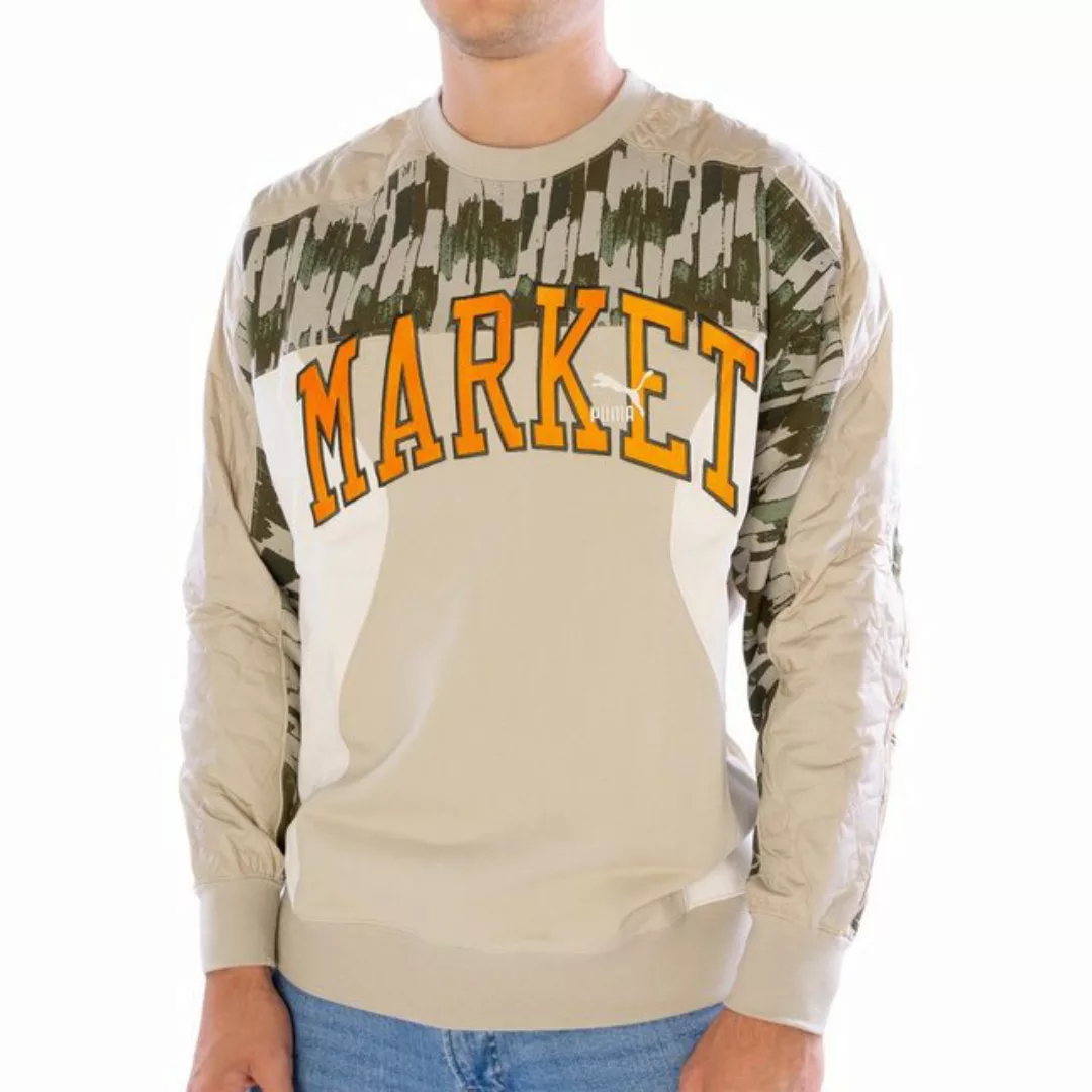 PUMA Sweater Sweatpulli Puma X Market Relaxed, G S, F putty beig Camouflage günstig online kaufen