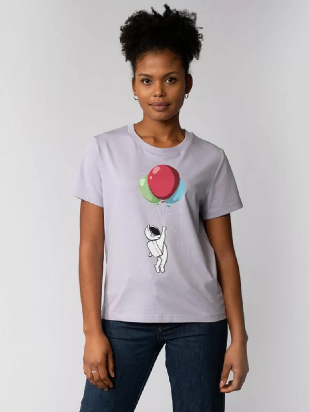 wat? Apparel T-Shirt Little Balloon Astronaut günstig online kaufen