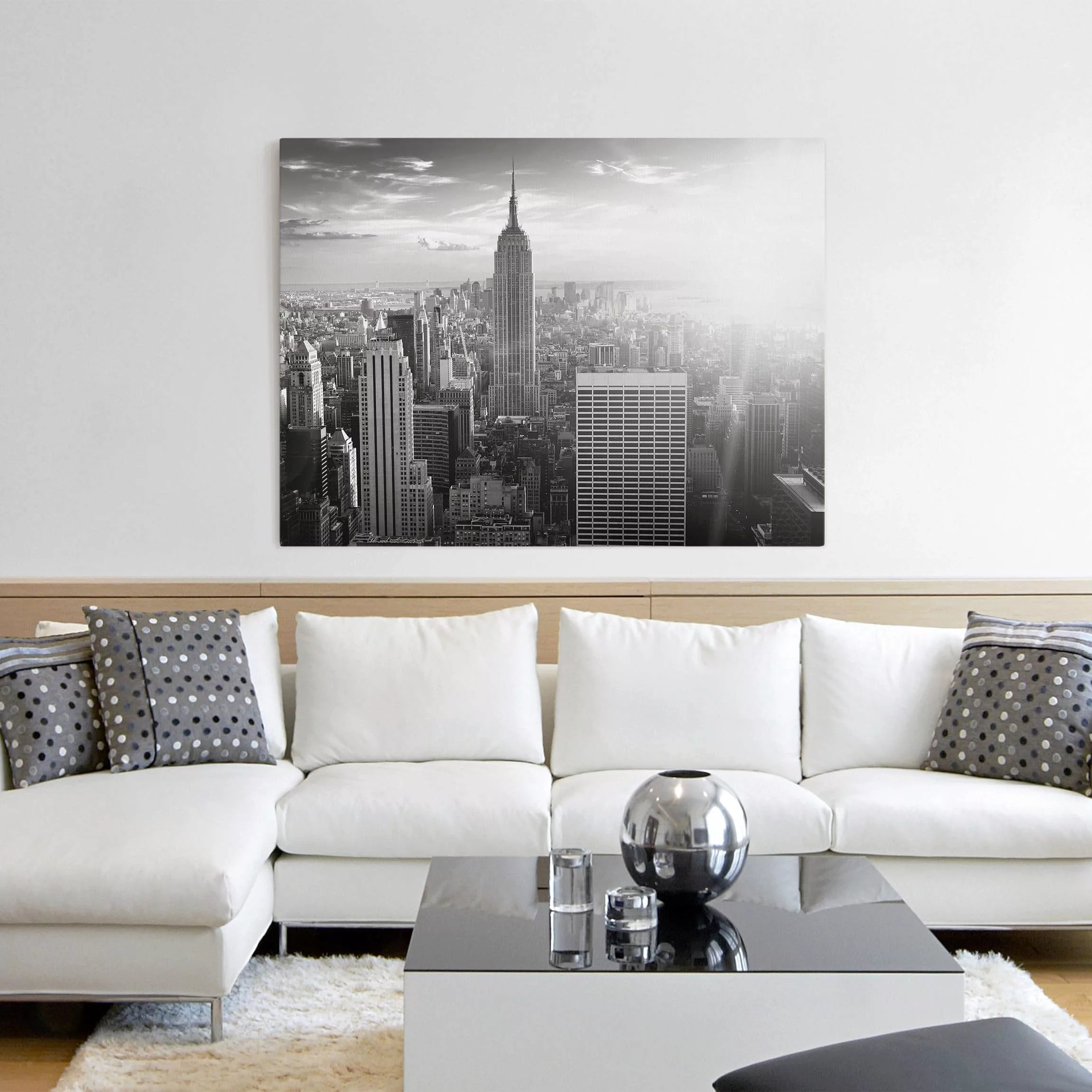 Leinwandbild New York - Querformat Manhattan Skyline günstig online kaufen