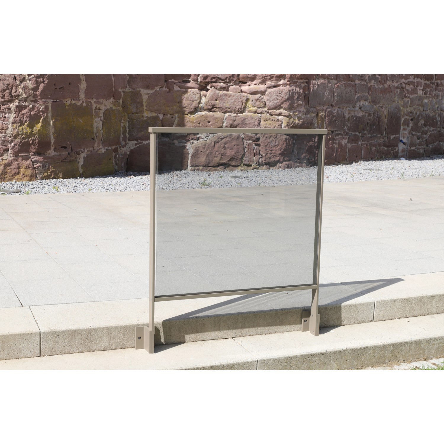 Dieda Geländer Linus Vario Seitliche Montage Aluminium 100 cm x 100 cm Taup günstig online kaufen