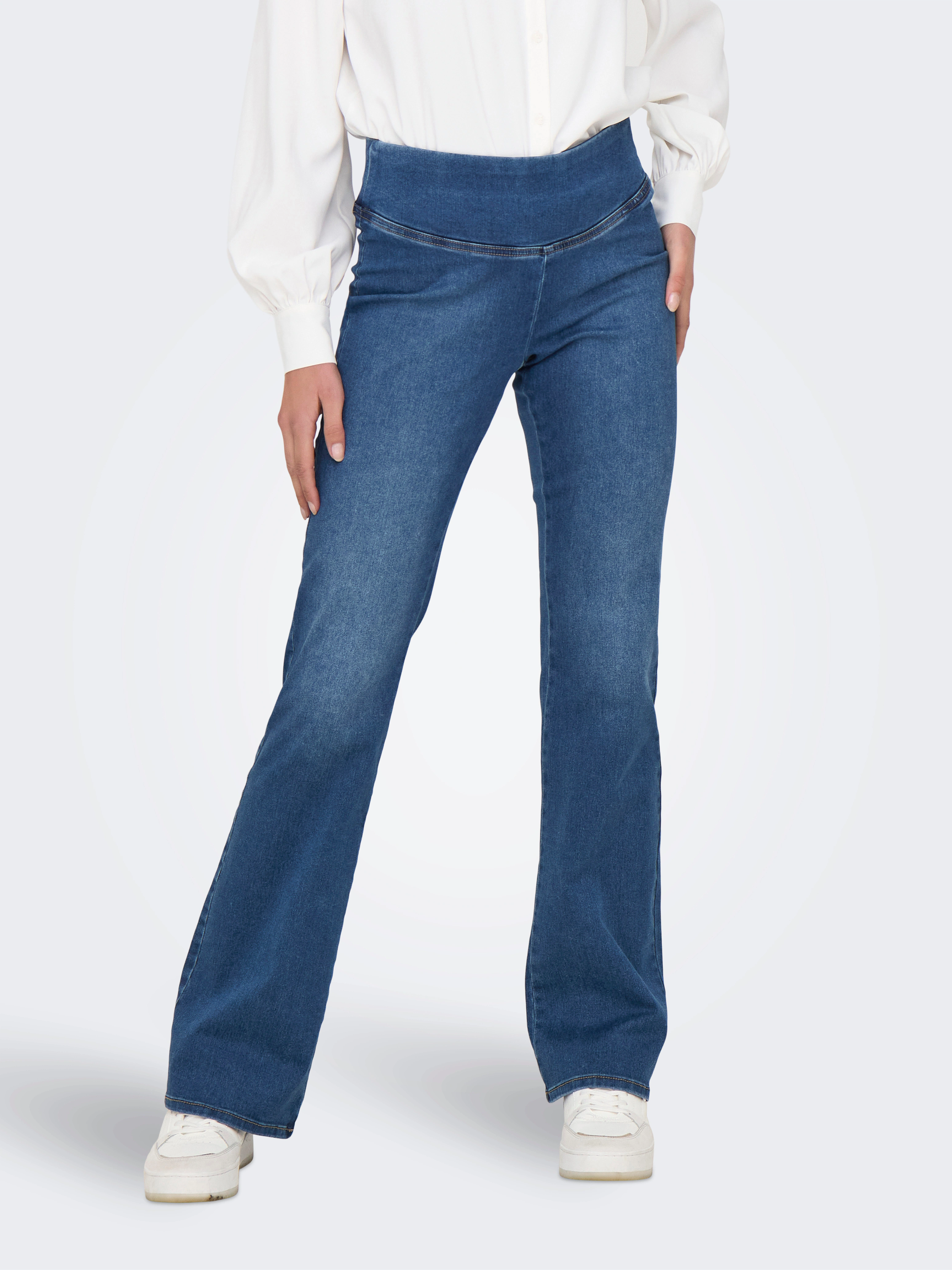 ONLY Bootcut-Jeans "ONLROYAL MID WAIST FLARED LEGGING DNM" günstig online kaufen