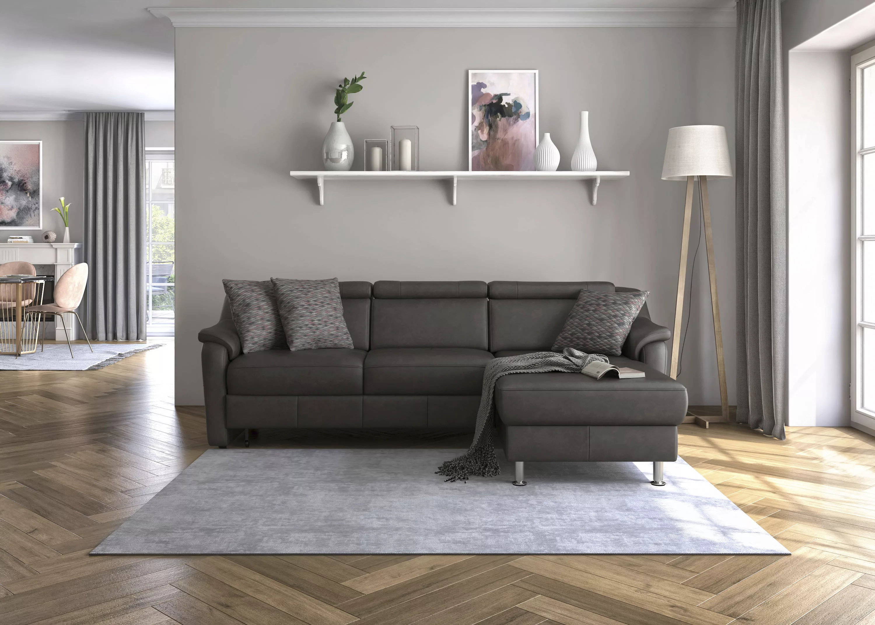 sit&more Ecksofa »Freetown L-Form«, inklusive Kopfteilverstellung und komfo günstig online kaufen