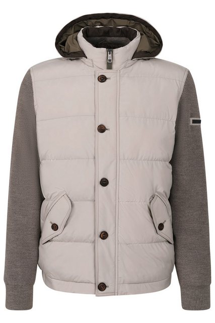 bugatti Strickjacke mit Stehkragen und Kapuze günstig online kaufen