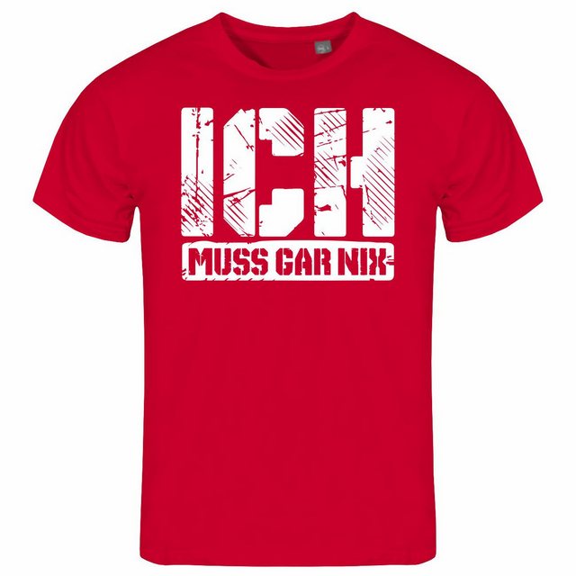 deinshirt Print-Shirt Herren T-Shirt Ich muss gar nix Funshirt mit Motiv günstig online kaufen