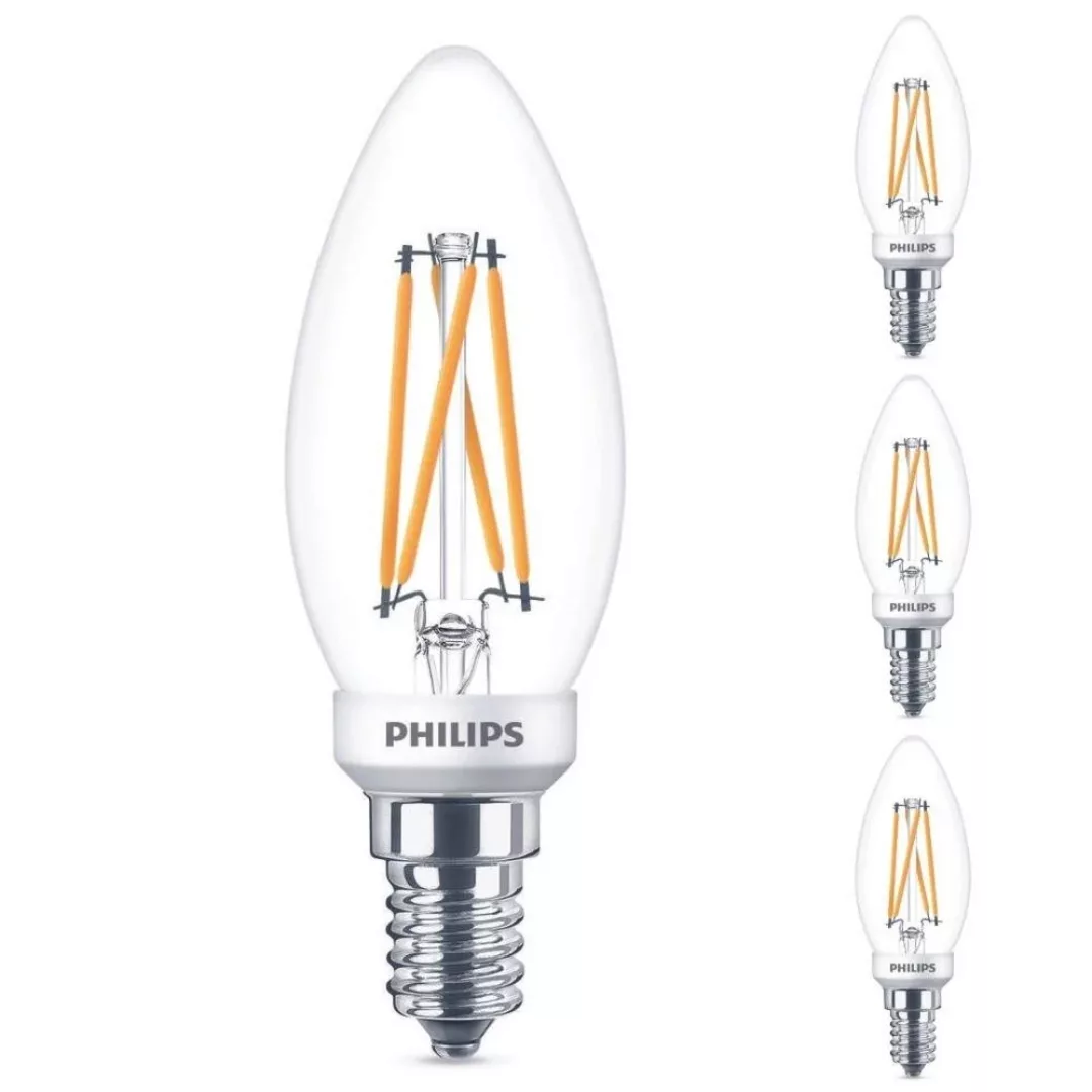 Philips LED Lampe ersetzt 40 W, E14 Kerzenform B35, klar, warmweiß, 475 Lum günstig online kaufen
