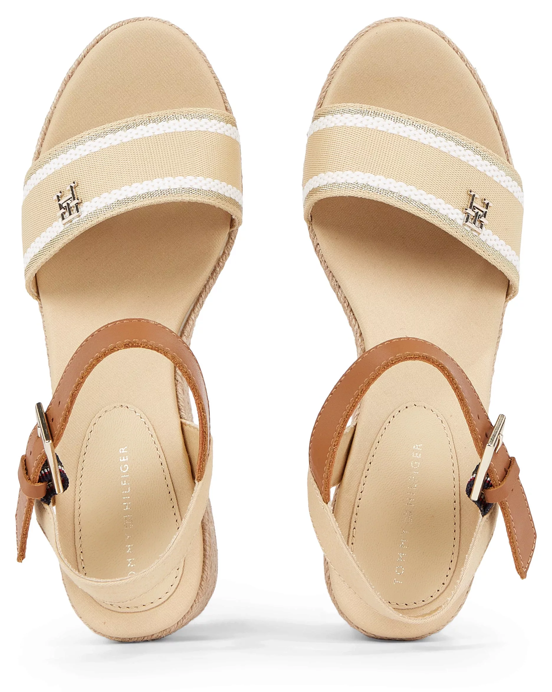 Tommy Hilfiger Keilsandalette "WEBBING WEDGE SANDAL", Sommerschuh, Sandale, günstig online kaufen