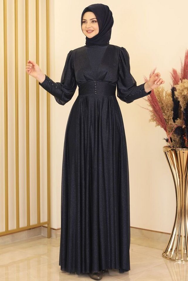 Modavitrini Abendkleid Damen Kleid langärmliges Maxikleid Abiye Abaya Hijab günstig online kaufen