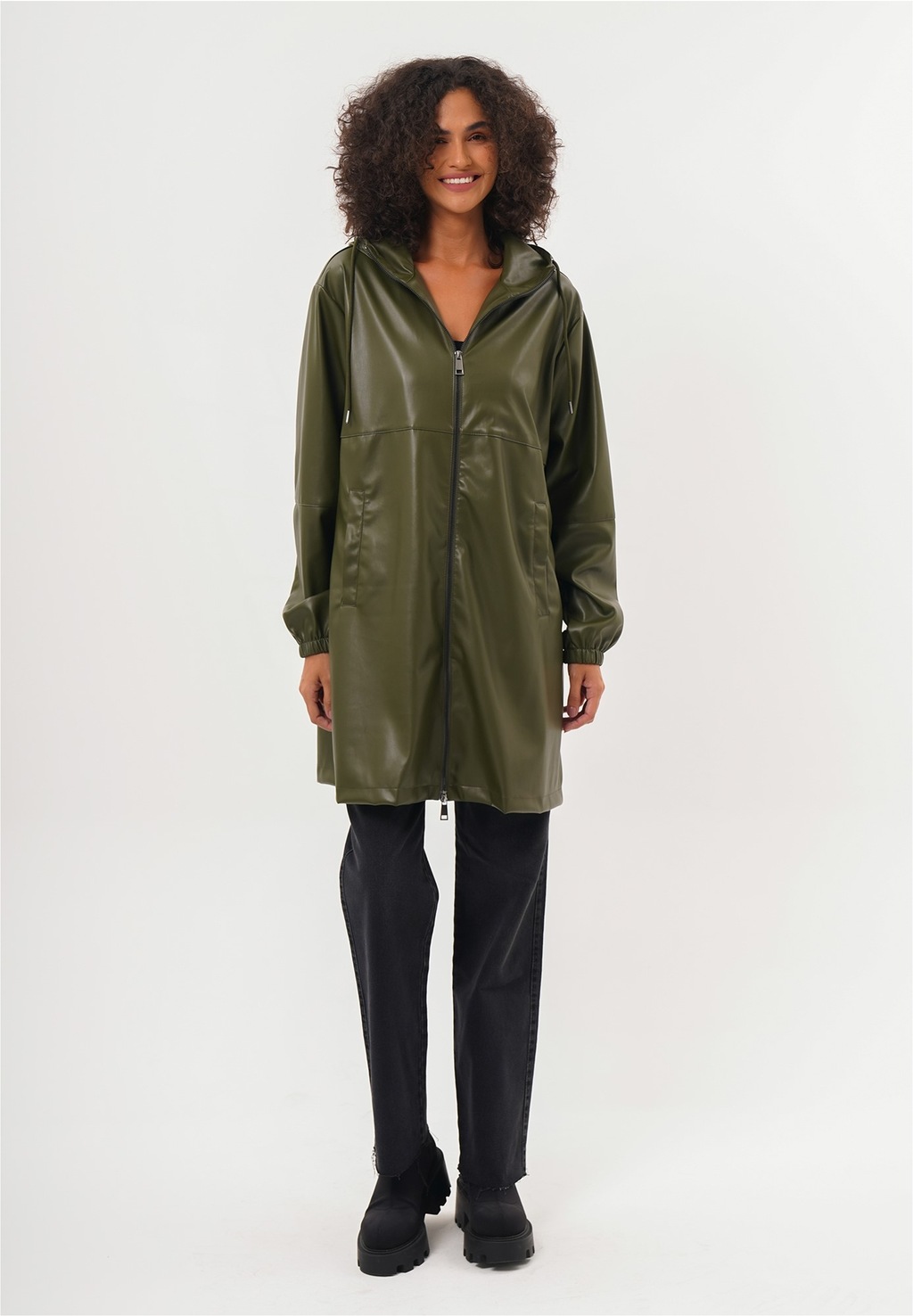 freshlions Outdoorjacke "Gillian", (1 St.), aus stylishem Kunstleder günstig online kaufen