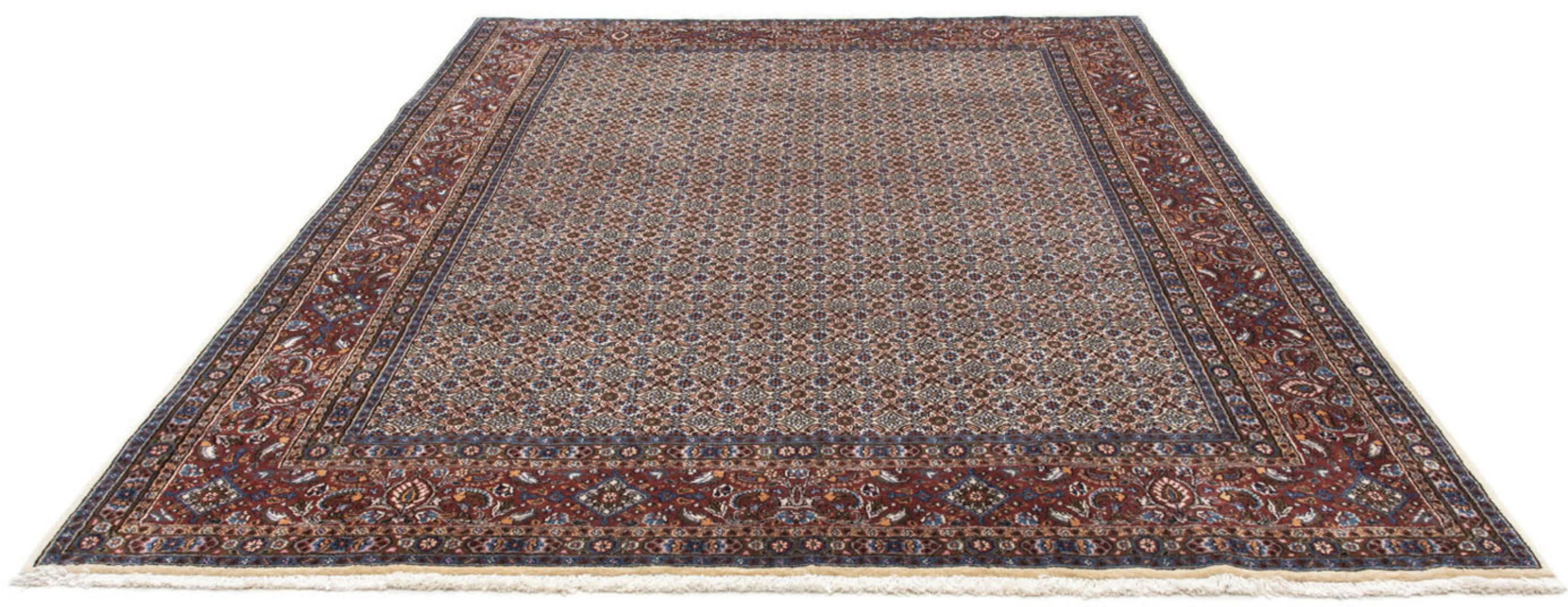 morgenland Wollteppich »Moud Medaillon Blu scuro 240 x 165 cm«, rechteckig, günstig online kaufen