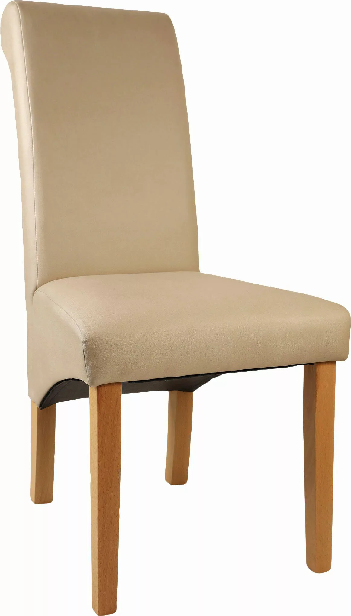 Home affaire 4-Fußstuhl "Rito", (Set), 2 St., Microfaser, Gestell Buche nat günstig online kaufen